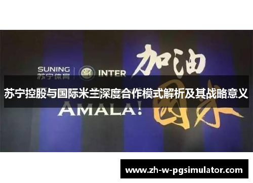 苏宁控股与国际米兰深度合作模式解析及其战略意义 苏宁控股与国际米兰深度合作模式解析及其战略意义